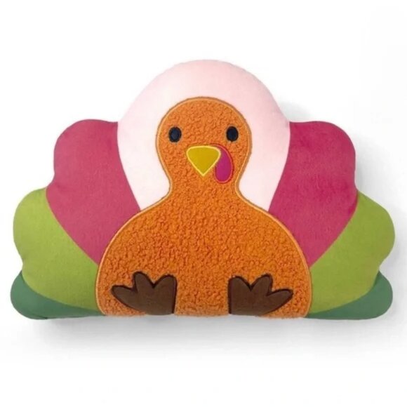 Target Bullseye Turkey Thanksgiving Decorative Throw Pillow New - Picture 1 of 1